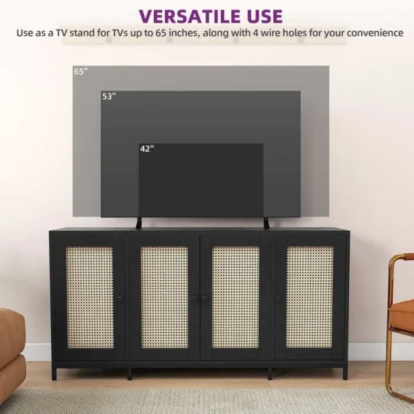 Rattan Sideboard with Storage