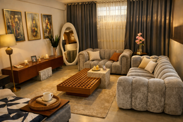 Gridded Coffee Table